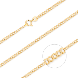 Złoty Łańcuszek pr. 585 Pancerka szer. 2,3 mm ZL045