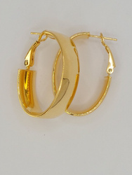 Kolczyki srebrne pr. 925 pozłacane KPS05