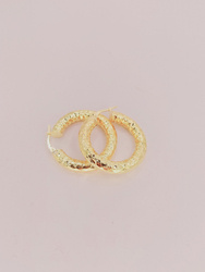 Kolczyki srebrne pr. 925 pozłacane KPS19