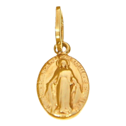 Złoty medalik pr. 585 Cudowny M.B. Niepokalana ZM111
