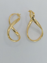 Kolczyki srebrne pr. 925 pozłacane KPS28