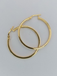 Kolczyki srebrne pr. 925 pozłacane KPS38