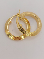 Kolczyki srebrne pr. 925 pozłacane KPS09