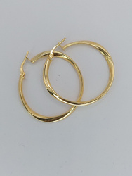 Kolczyki srebrne pr. 925 pozłacane KPS27A