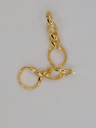 Kolczyki srebrne pr. 925 pozłacane KPS02