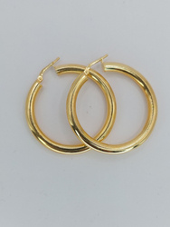 Kolczyki srebrne pr. 925 pozłacane KPS30