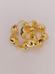 Kolczyki srebrne pr. 925 pozłacane KPS16