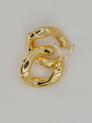 Kolczyki srebrne pr. 925 pozłacane KPS04