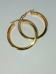 Kolczyki srebrne pr. 925 pozłacane KPS37