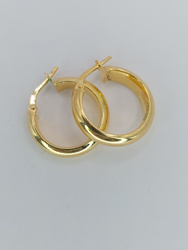 Kolczyki srebrne pr. 925 pozłacane KPS29