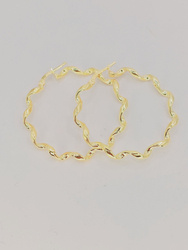 Kolczyki srebrne pr. 925 pozłacane KPS21A