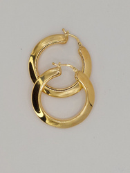 Kolczyki srebrne pr. 925 pozłacane KPS03