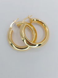 Kolczyki srebrne pr. 925 pozłacane KPS25