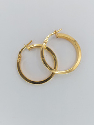 Kolczyki srebrne pr. 925 pozłacane KPS41