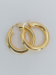 Kolczyki srebrne pr. 925 pozłacane KPS33