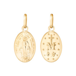 Złoty medalik pr. 585 Cudowny medalik Matka Boża Niepokalana ZM016