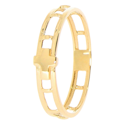 Różaniec złoty na palec obrączka różańcowa dziesiątek ażurowy złoto pr. 585 ZRP05