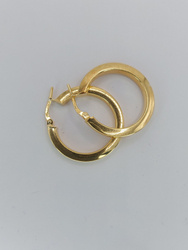 Kolczyki srebrne pr. 925 pozłacane KPS40