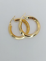 Kolczyki srebrne pr. 925 pozłacane KPS22A