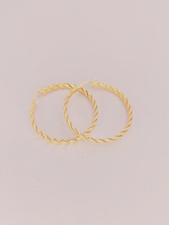 Kolczyki srebrne pr. 925 pozłacane KPS11A