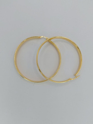 Kolczyki srebrne pr. 925 pozłacane KPS45