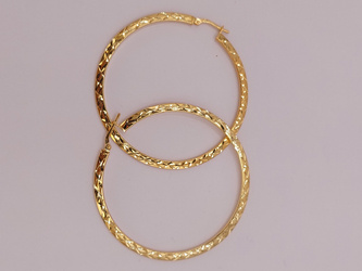 Kolczyki srebrne pr. 925 pozłacane KPS01