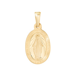 Złoty medalik pr. 585 Cudowny medalik M.B. Niepokalana ZM150