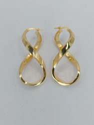 Kolczyki srebrne pr. 925 pozłacane KPS24